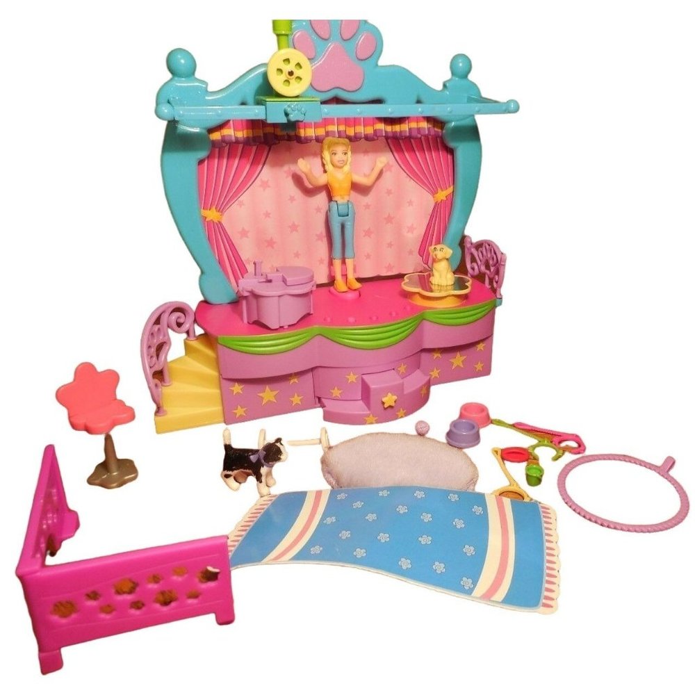 Polly Pocket Dog/ Cat Pet Show Stage Custom Play Set